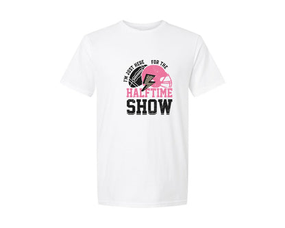 brand:Generic|color:White|Halftime Show Funny Football Graphic T-Shirt