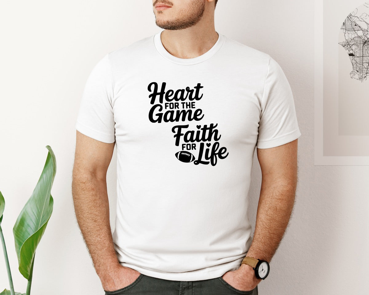 brand:Bella Canvas|color:White|Faith X Football Of 20 Graphic T-Shirt