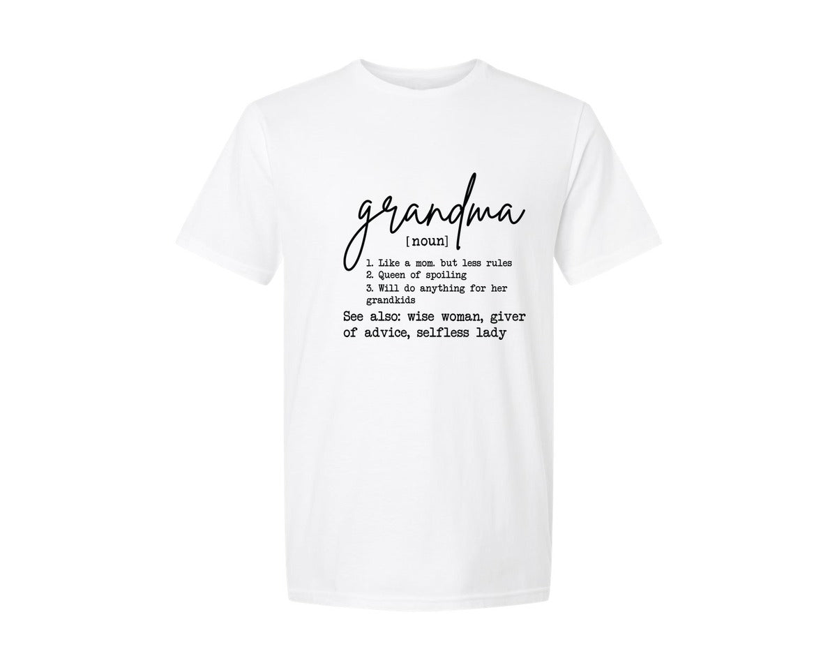 brand:Generic|color:White|Grandma File 3 Graphic T-Shirt