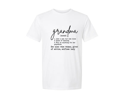 brand:Generic|color:White|Grandma File 3 Graphic T-Shirt