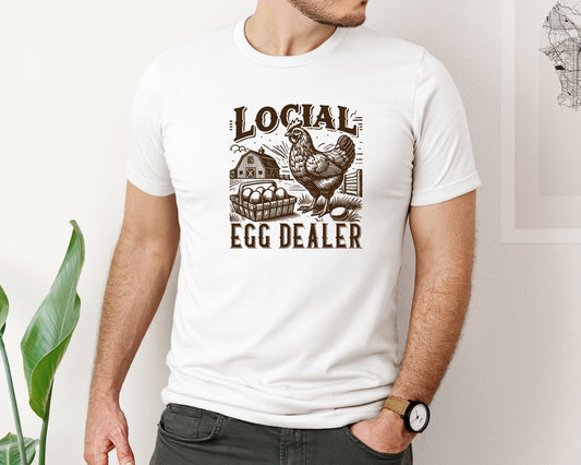 Local Egg Dealer Trendy Chicke Graphic T-Shirt