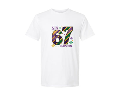 brand:Generic|color:White|67 Mardi Gras Pngsix Seven Carnival Graphic T-Shirt