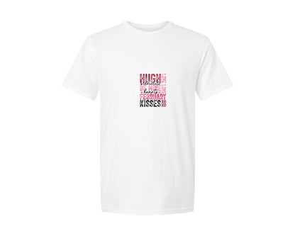 brand:Generic|color:White|Valentine Day Front And Back Graphic T-Shirt