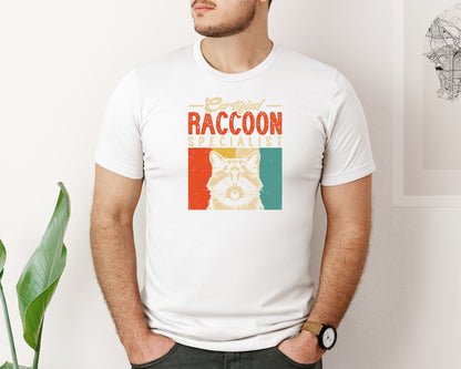 brand:Bella Canvas|color:White|Raccoon Meme T Shirt 2 Graphic T-Shirt