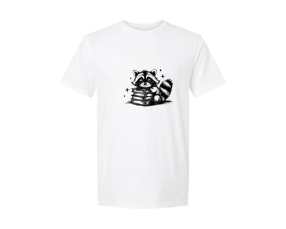 brand:Generic|color:White|Raccoon Design 2 Graphic T-Shirt