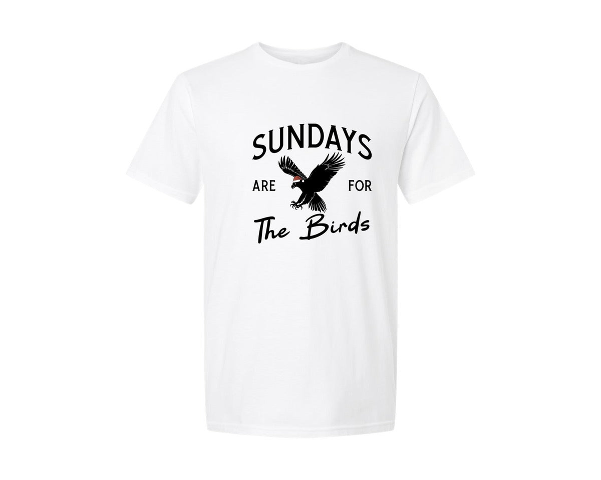 brand:Generic|color:White|Sundays Are For The Birds Philadelphia Graphic T-Shirt
