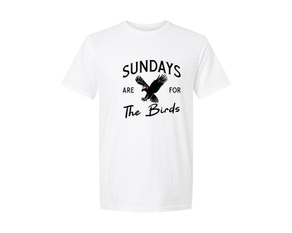 brand:Generic|color:White|Sundays Are For The Birds Philadelphia Graphic T-Shirt