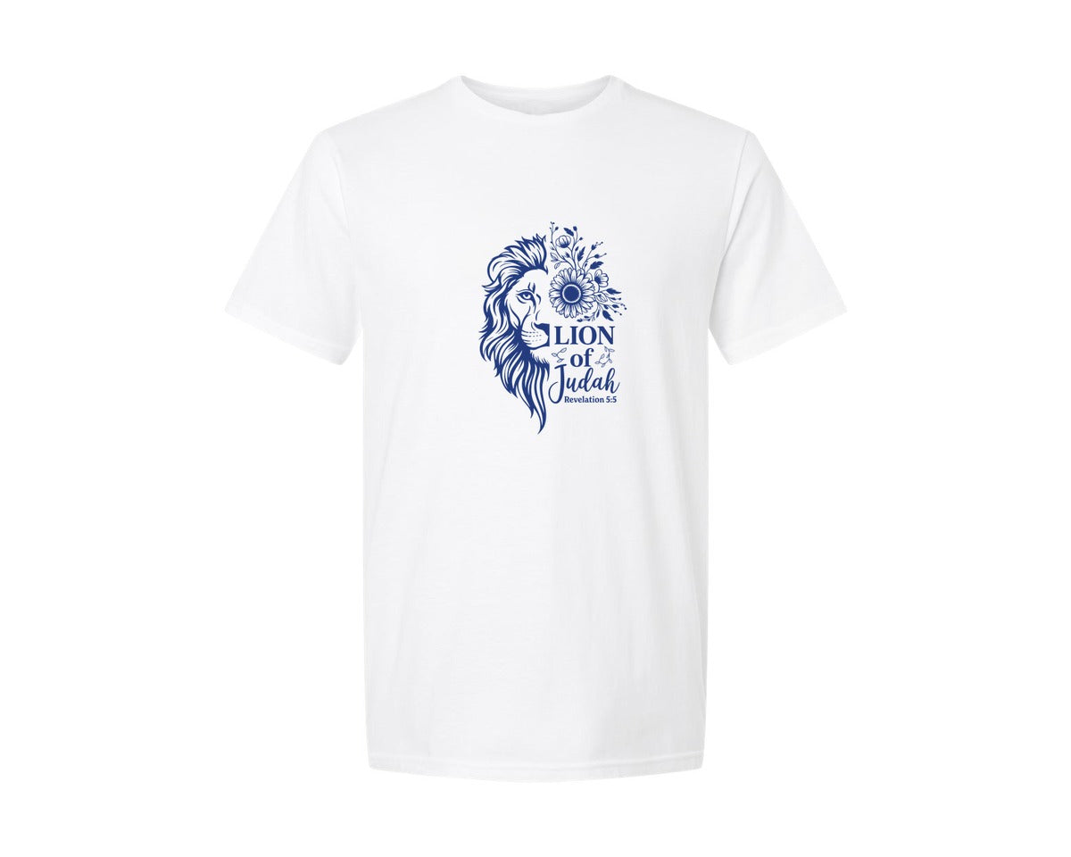 brand:Generic|color:White|Lion Of Judah Christian Quote Bible 2 Graphic T-Shirt