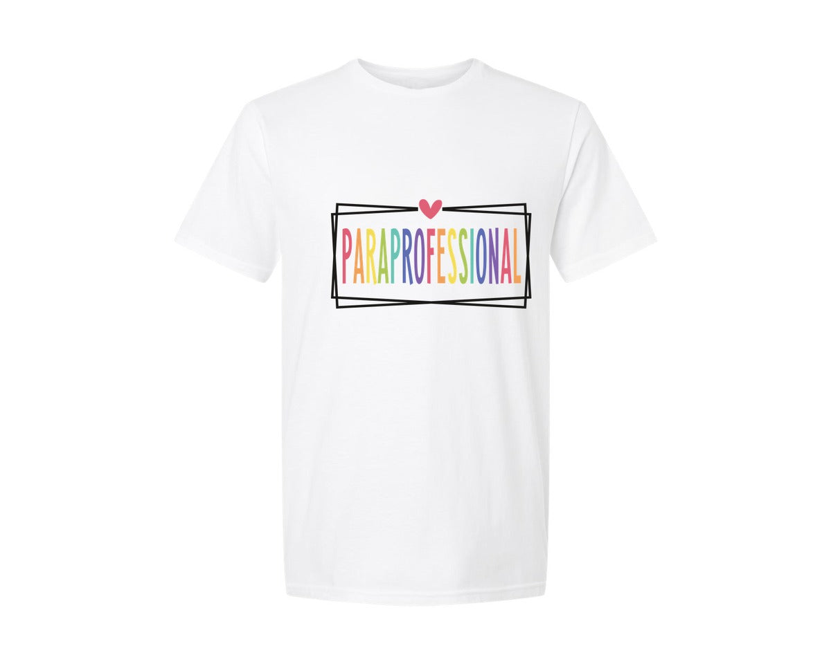 brand:Generic|color:White|Paraprofessional 3 Graphic T-Shirt