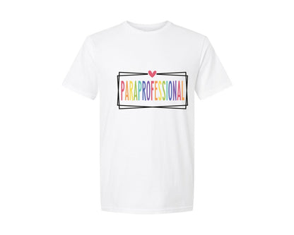 brand:Generic|color:White|Paraprofessional 3 Graphic T-Shirt