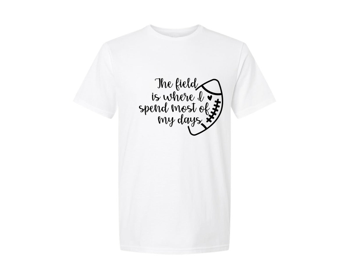 brand:Generic|color:White|Football Mom 103 Graphic T-Shirt