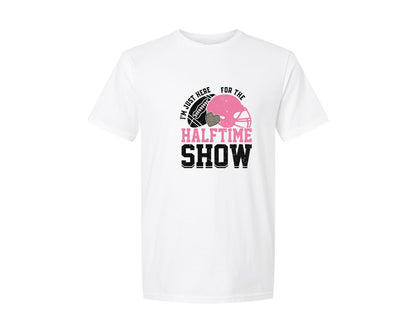 brand:Generic|color:White|Halftime Show Funny Football 2 Graphic T-Shirt