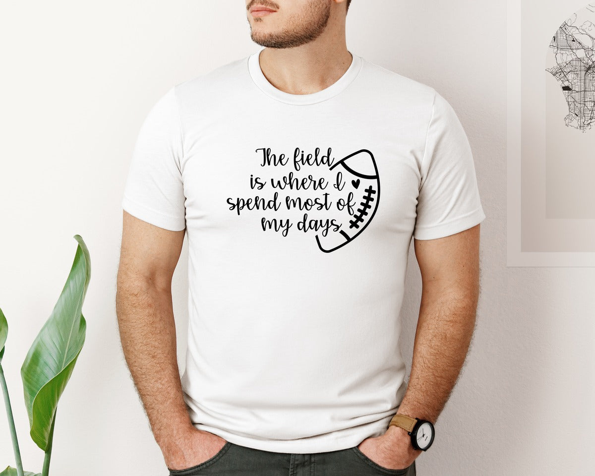 brand:Bella Canvas|color:White|Football Mom 103 Graphic T-Shirt