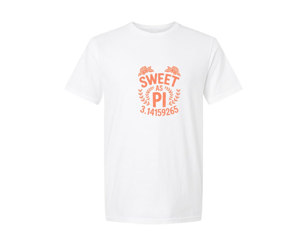 brand:Generic|color:White|Sweet As Pi Cute Pi Day Shirt Graphic T-Shirt