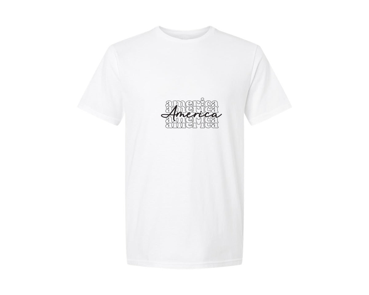 brand:Generic|color:White|American Shirts 4Th Of July Fo Graphic T-Shirt