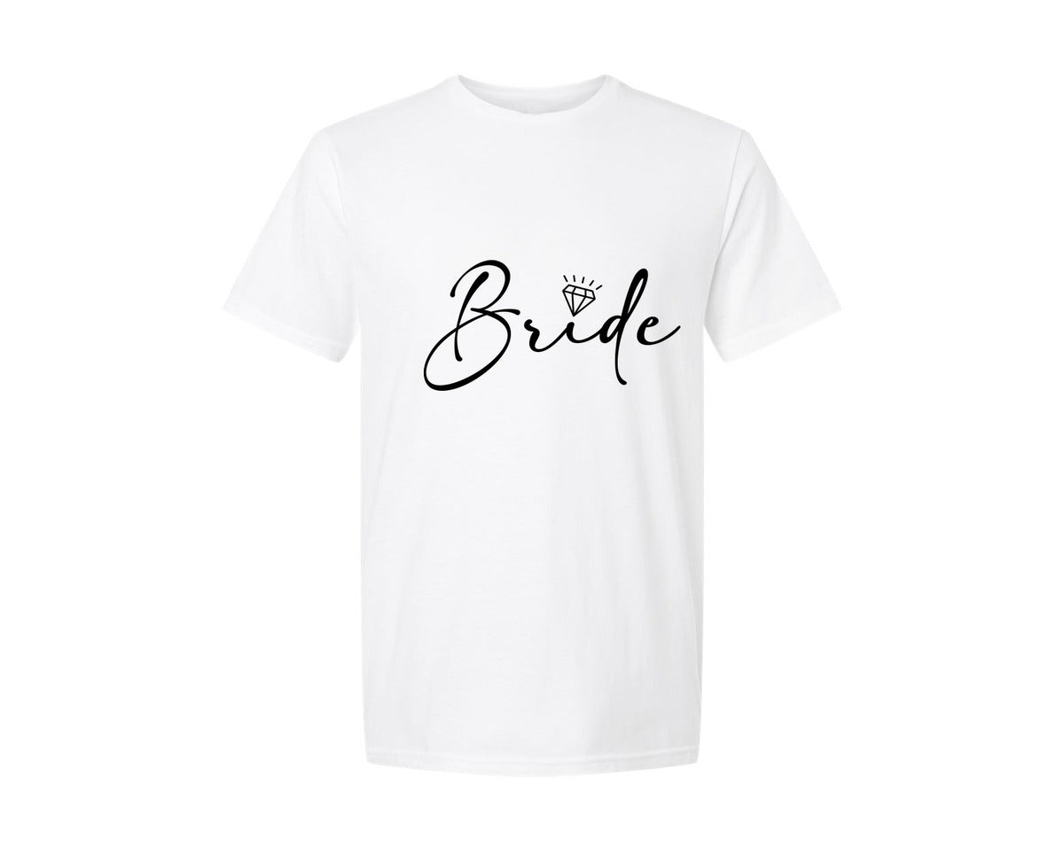 brand:Generic|color:White|Bride Wedding Bridal Party 2 Graphic T-Shirt