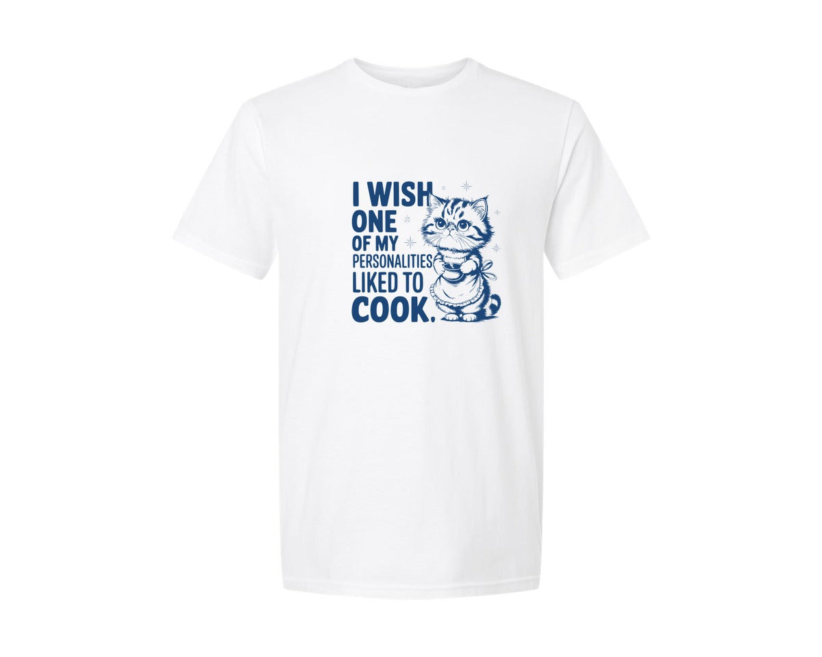 brand:Generic|color:White|I Wish One Of My Personalities Liked 2 Graphic T-Shirt
