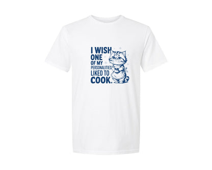 brand:Generic|color:White|I Wish One Of My Personalities Liked 2 Graphic T-Shirt