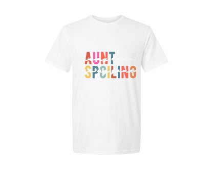 brand:Generic|color:White|Aunt Is My Name Spoiling Is My Game Graphic T-Shirt