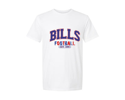 brand:Generic|color:White|Bills Football Football Graphic T-Shirt