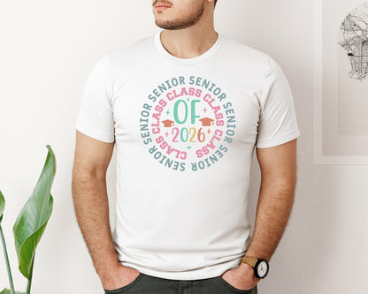 brand:Bella Canvas|color:White|Senior 2026 Bundlegraduation 2026 Graphic T-Shirt