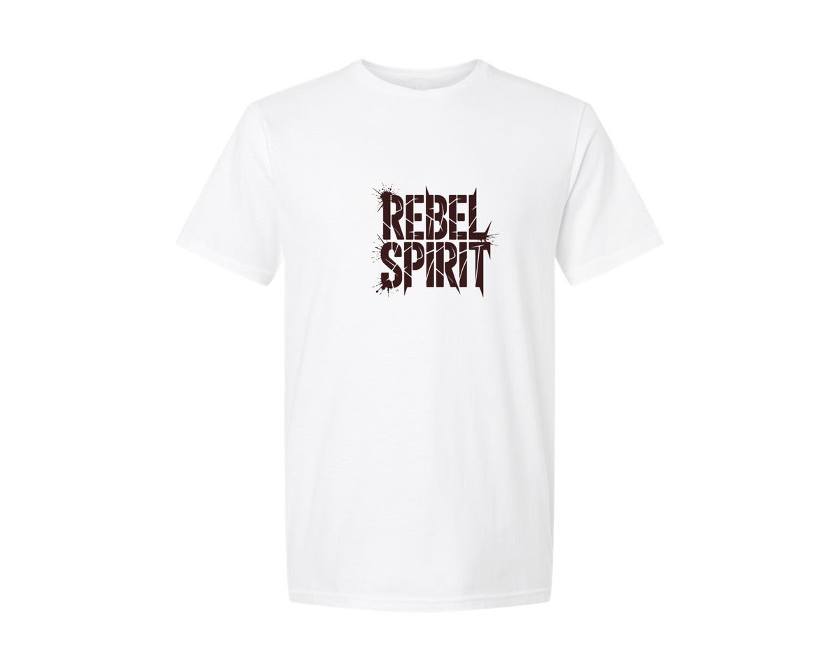brand:Generic|color:White|Rebel Spirit Bold Attitude Mens T Shirt Graphic T-Shirt