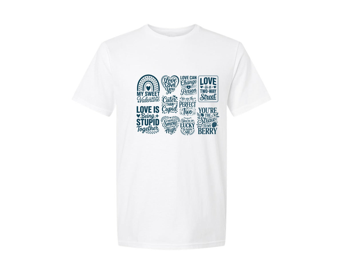brand:Generic|color:White|Valentines Day 682 Graphic T-Shirt