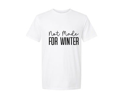 brand:Generic|color:White|Not Made For Winter Christmas 2 Graphic T-Shirt