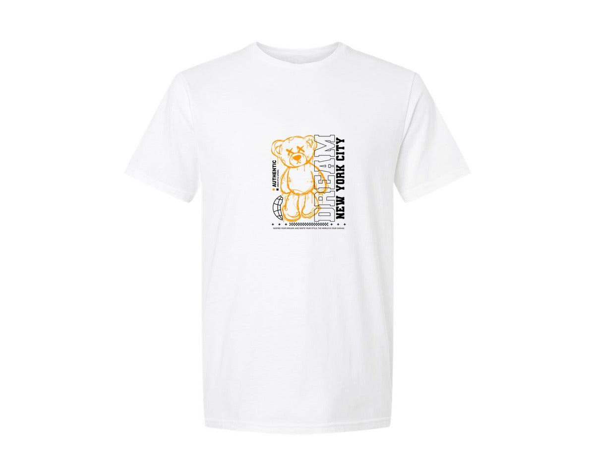 brand:Generic|color:White|Graffiti Bear Doll Urban T Shirt Design 2 Graphic T-Shirt