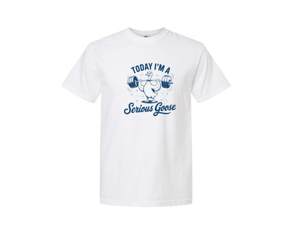 brand:Comfort Colors|color:White|Today Im A Serious Goose Bird T Shirt S Graphic T-Shirt