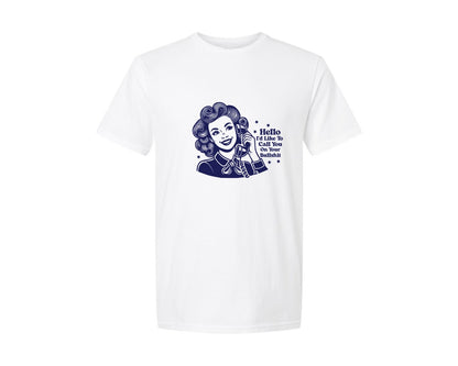 brand:Generic|color:White|Calling You On Your Bullshit Funny Graphic T-Shirt