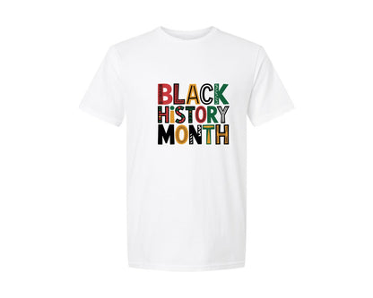 brand:Generic|color:White|Black History Month Black Lives Mat Graphic T-Shirt