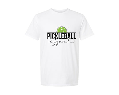 brand:Generic|color:White|Pickleball Squad Design Graphic T-Shirt