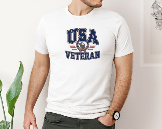 Usa Veteran Eagle Vector T Shirt Design Graphic T-Shirt