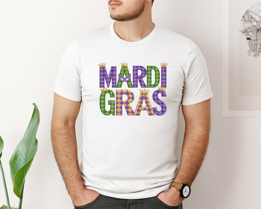 Mardi Gras Festive Des Graphic T-Shirt