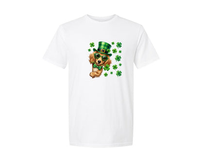 brand:Generic|color:White|Dachshund Dog St Patricks Day Graphic T-Shirt