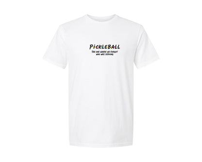 brand:Generic|color:White|Funny Pickleball Definition Humor Shirt Graphic T-Shirt