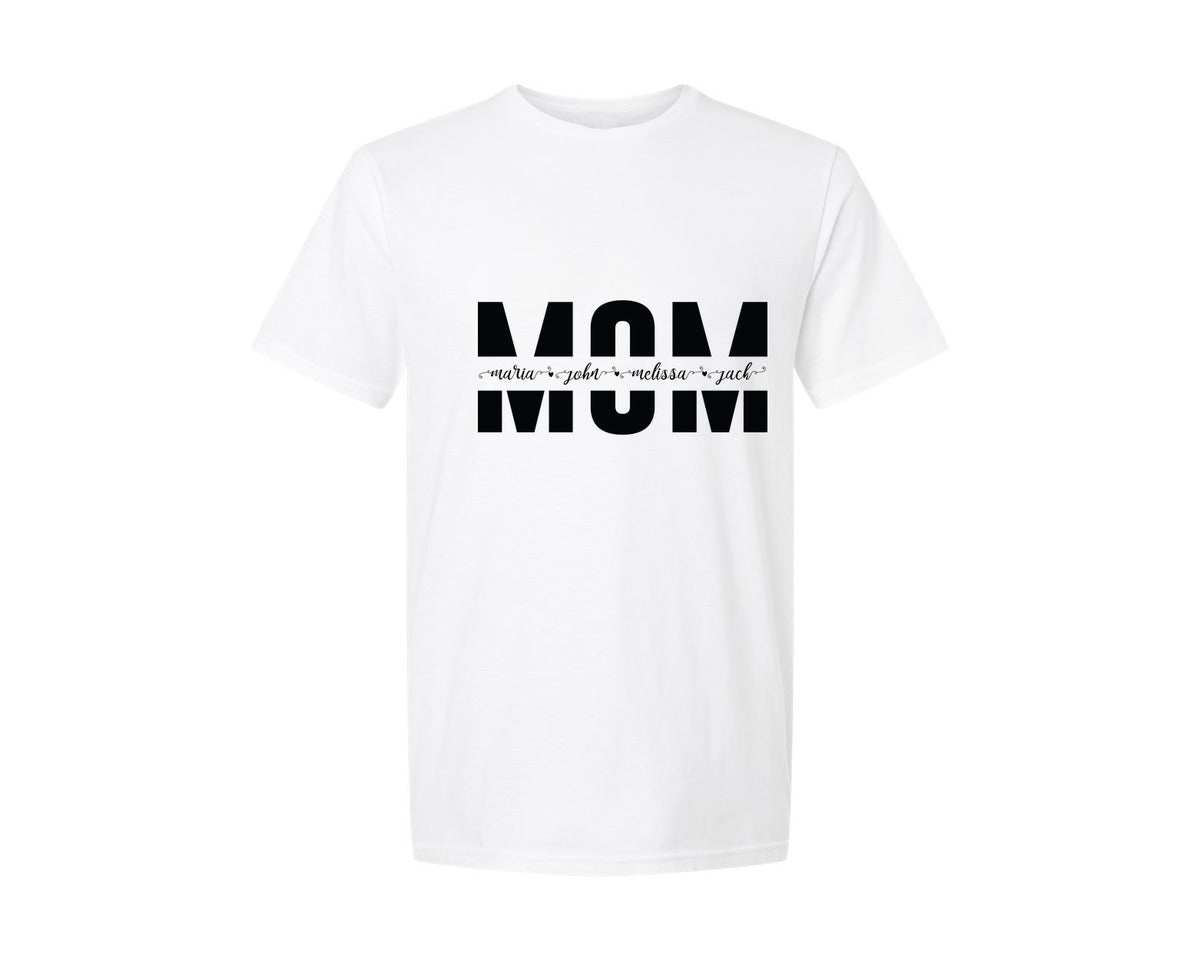 brand:Generic|color:White|Custom Mom Sweatshirt Mom Graphic T-Shirt