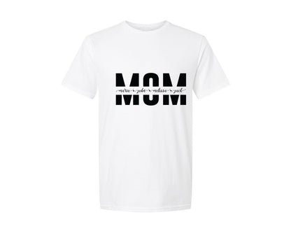 brand:Generic|color:White|Custom Mom Sweatshirt Mom Graphic T-Shirt