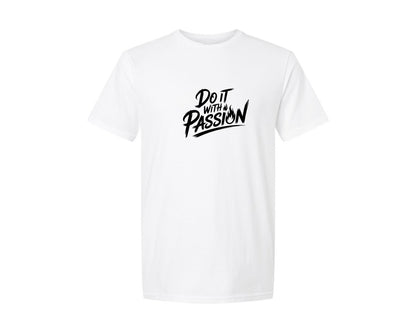brand:Generic|color:White|Do It With Passion Motivational Graphic T-Shirt