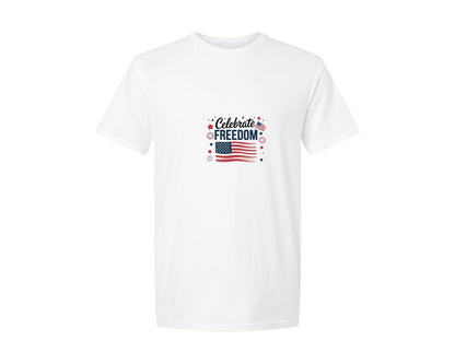 brand:Generic|color:White|Celebrate Freedom 3 Graphic T-Shirt