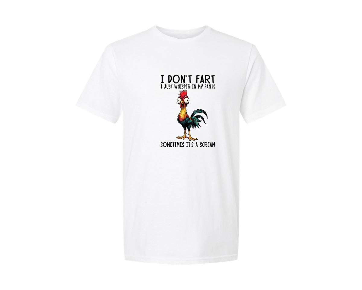 brand:Generic|color:White|Funny Rooster Quote Design Graphic T-Shirt