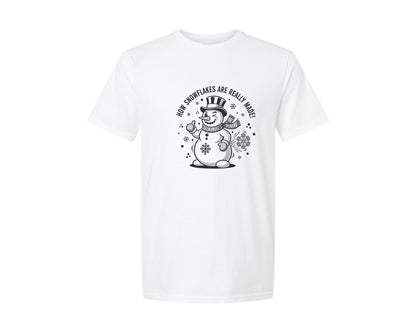 brand:Generic|color:White|How Snowflakes Are Really Made 2 Graphic T-Shirt