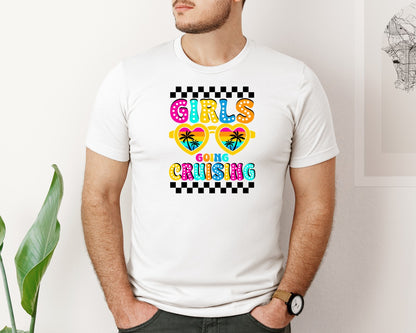 brand:Bella Canvas|color:White|Girl Going Cruising Cruise Ship Graphic T-Shirt