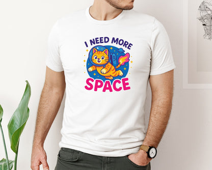 brand:Bella Canvas|color:White|Funny Sarcastic Cat 6 Graphic T-Shirt