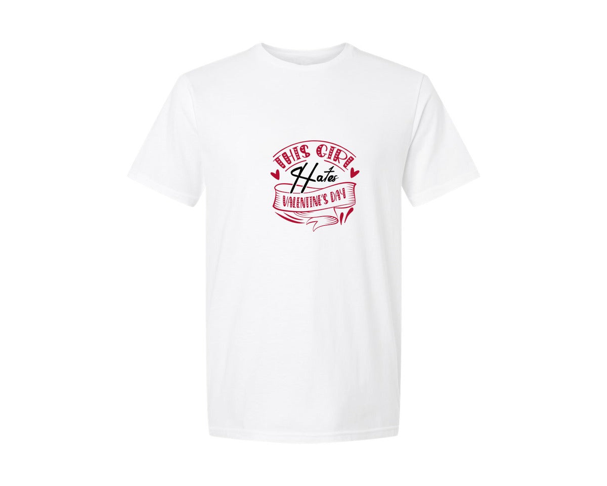 brand:Generic|color:White|Anti Valentines Day 48 Graphic T-Shirt