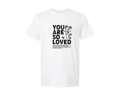 brand:Generic|color:White|You Are So Loved 3 Graphic T-Shirt