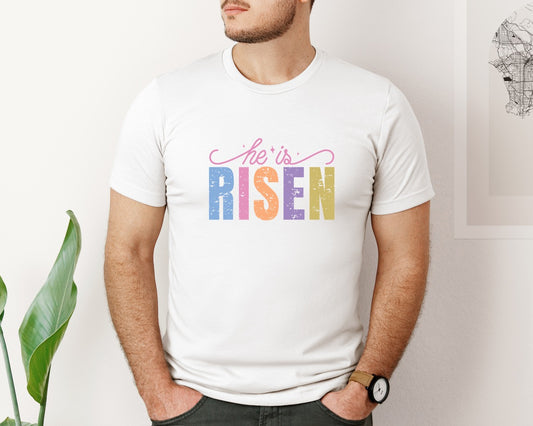 He Is Risen Free Easter Design 2 Graphic T-Shirt