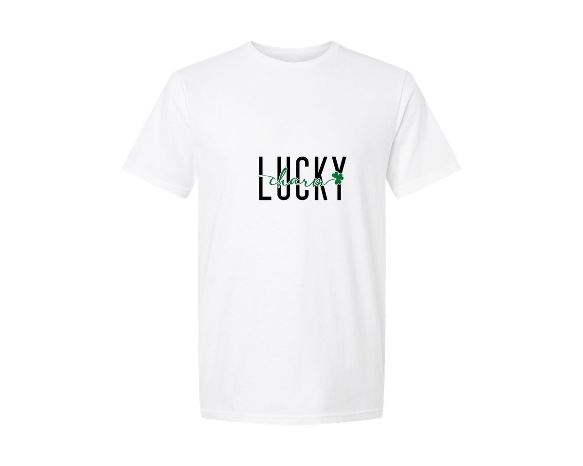 brand:Generic|color:White|Lucky Charm One Lucky Charm Graphic T-Shirt