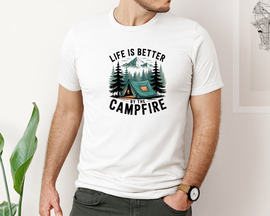 Life Is Better By The Campfire Camp Graphic T-Shirt